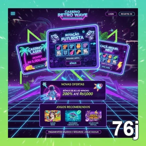 Ilustração de Explore jogos online no 76j e descubra diversão sem limites