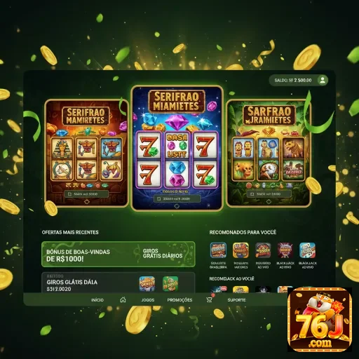 Interface do aplicativo cassino da 76j em dispositivos móveis